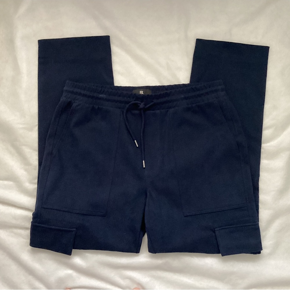 Banana Republic Navy ‘Herringbone Ponte’ Cargo Jogger, Size L
